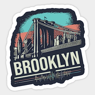 Brooklyn Vintage Design Sticker